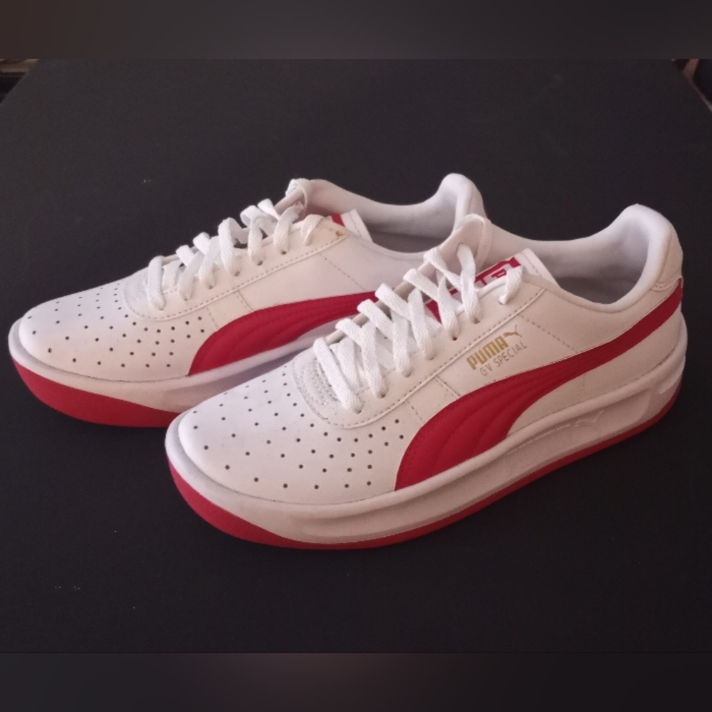 Puma GV Special  White Ribbon Red 344765 73 Sz 4